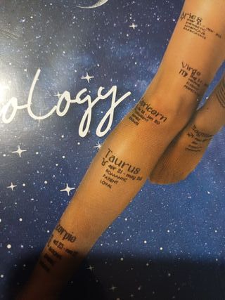 Collant Calzedonia con segni zodiacali