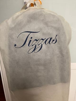 Traje de comunión azul y blanco