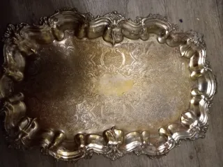 Bandeja Vintage Decorativa Plata