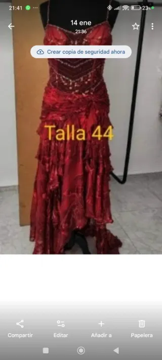 Lote Ropa Talla 44 varias tallas fabricación nacio
