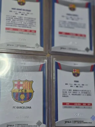 10 cromos numerados FC Barcelona