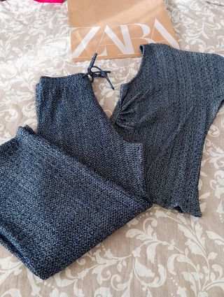 Conjunto Zara Top y Pantalón