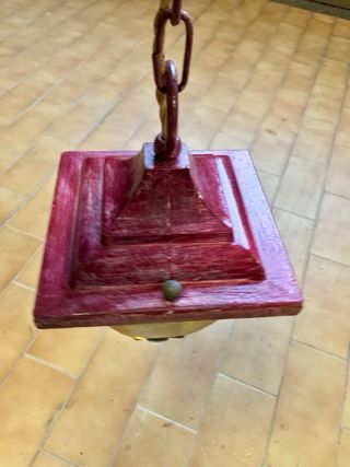 Lampada vintage ferro e vetro