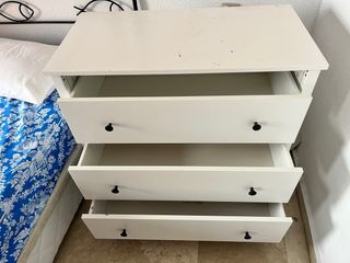 Cómoda blanca 3 cajones