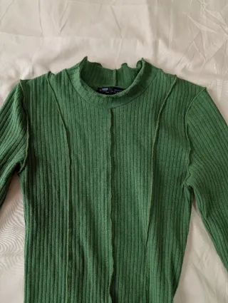 Vestido verde de manga larga