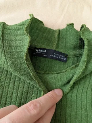 Vestido verde de manga larga