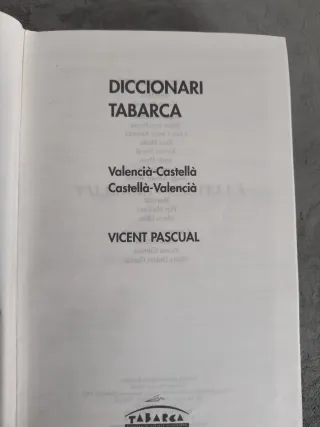 Diccionari Tabarca: Valencià-castellà, castel...