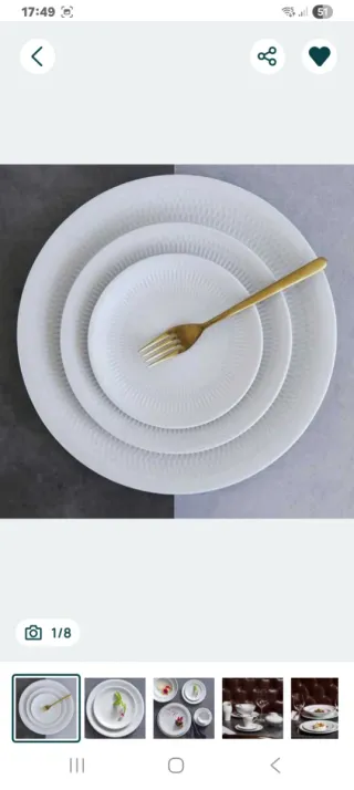 6 Pratos Sobremesa Vista Alegre Utopia