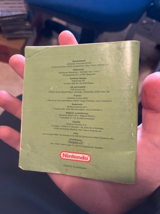 Manual Zelda Oracle Game Boy + regalo manual mario