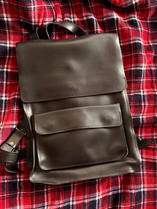 Mochila Cuero BAGLLET Grande Marrón