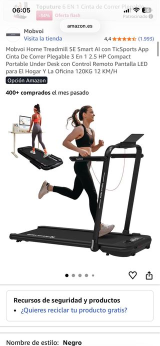 Cinta de correr Mobvoi Home