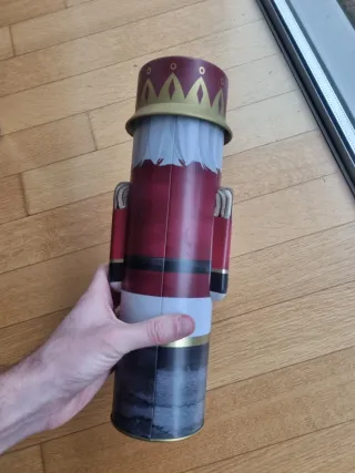 Contenitore latta soldato Natale