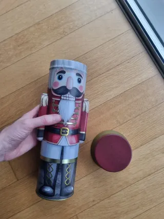 Contenitore latta soldato Natale