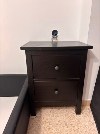 Mesitas de noche de madera negras