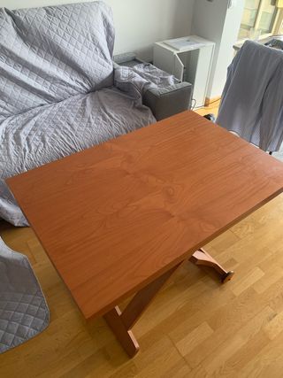 Mesa comedor extensible altura regulable