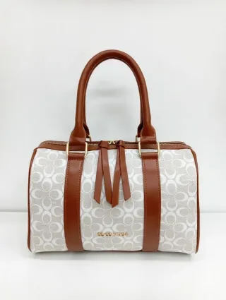 Borsa COCO NUDA bianca e marrone