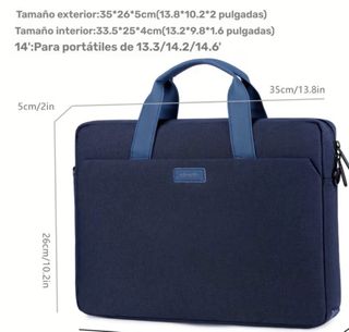 Maletín Okade para portátil azul