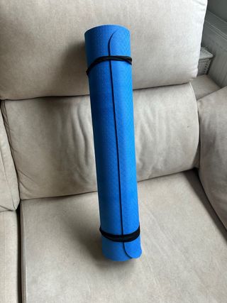 Esterilla de yoga azul 1,82m