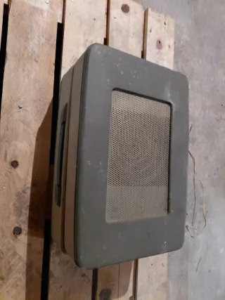 Giradischi portatile vintage beige e grigio Philips