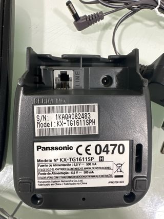 Teléfono Inalámbrico Panasonic Negro