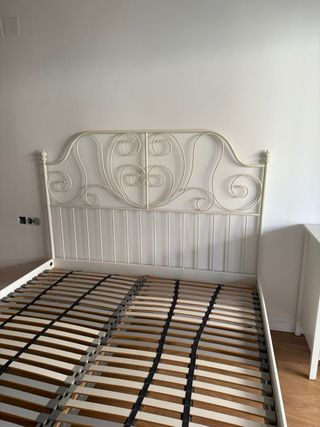 Cama de forja blanca Ikea