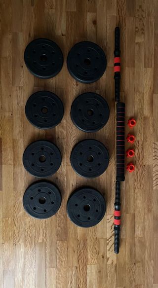 Mancuernas Ajustables con Barra