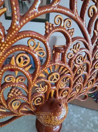 Botijo de cerámica con filigrana