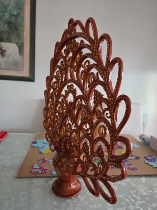 Botijo de cerámica con filigrana