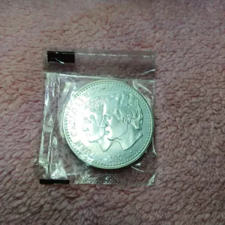 Moneda 2000 Pesetas Juan Carlos I y Sofía 2001