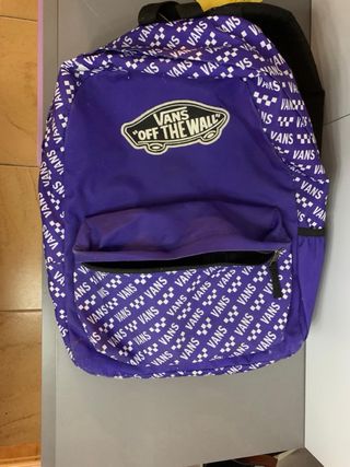 Mochila Vans Morada y Blanca