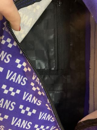 Mochila Vans Morada y Blanca