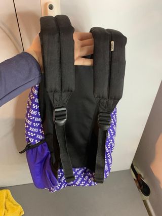Mochila Vans Morada y Blanca