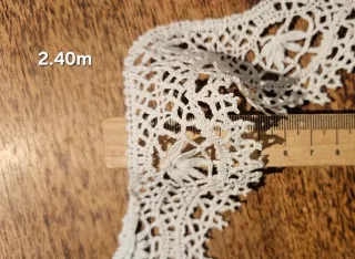 Encaje vintage estilo ganchillo bolillo