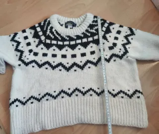 Jersey Zara Talla S Negro/Blanco