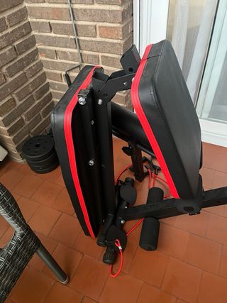 Banco de pesas plegable e inclinable