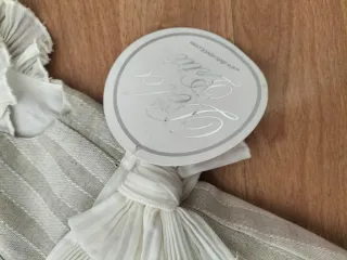 Conjunto niña de rayas y lunares crema a estrenar