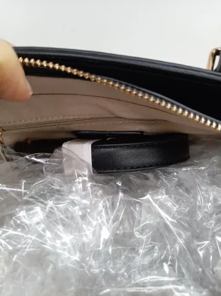 Borsa donna beige e nera