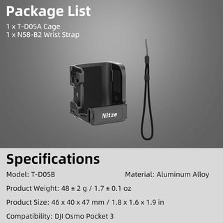 Adaptador Nitze para DJI Osmo Pocket 3