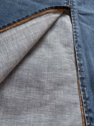 Falda vaquera larga azul