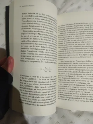 La teoría del caos. Libro física y matemáticas.