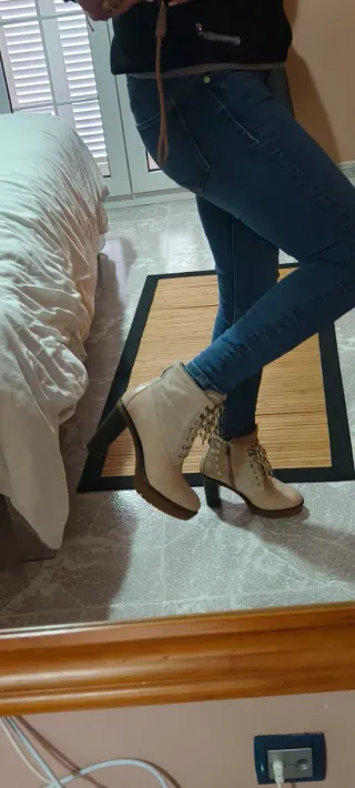 Botines Tommy Hilfiger Piel Beige