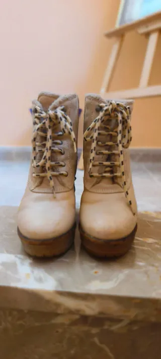 Botines Tommy Hilfiger Piel Beige