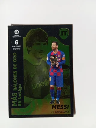 Cromo Messi Panini 6 Balones de Oro