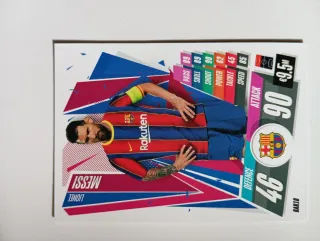 Cromo Messi Panini 6 Balones de Oro