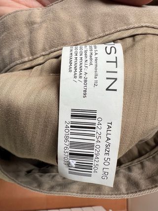 Chino Dustin Beige Talla 50