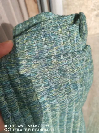 Calças de malha com cordão