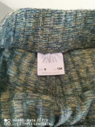 Calças de malha com cordão