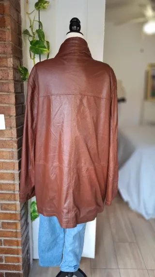 Chaqueta de Piel Lujo Marrón