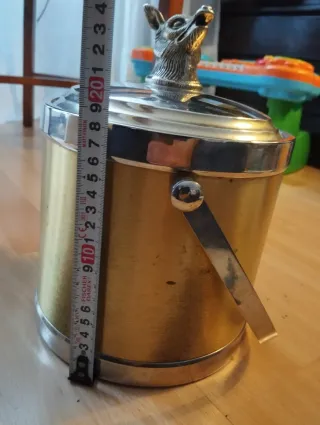 Cubeta de hielo vintage zorro años 60