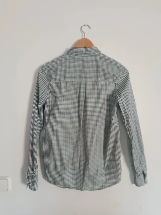 Camisa Benetton cuadros manga larga 13-14 años